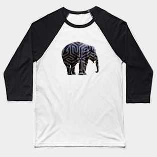 Elephant Mount Tribe Baseball T-Shirt